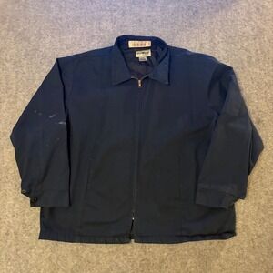 Vintage 90s Uniwear Workwear Utility Construction Full Zip Jacket Adult XL